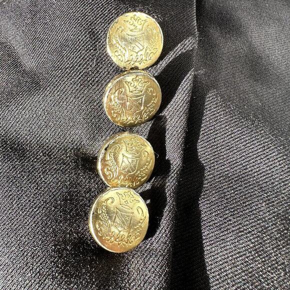 Jos. A. Bank Black/Gold Button Double Breast, Lined, Blazer- 42 Short - Picture 9 of 10